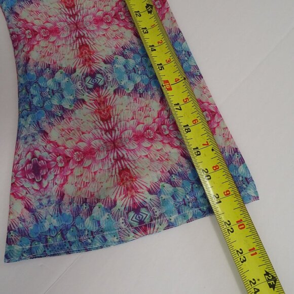 Zola London Colorful Open Front Kimono Cardigan Duster Jacket Women Size M/L - Picture 8 of 9